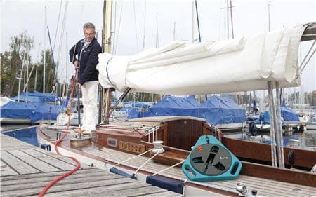 Carrete de manguera plana textil "roll-fix" 20 Classic Gardena 757-20 - 4