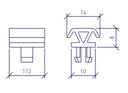 Caja 100 ud Clip para Rastrel Aluminio Peygran PEYGRAN - 4