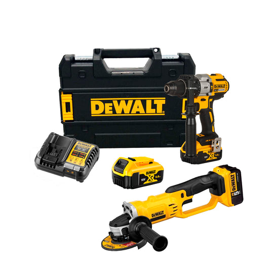 Combo Dewalt Taladro Percutor XRP DCD996P2 + Amoladora DCG412N