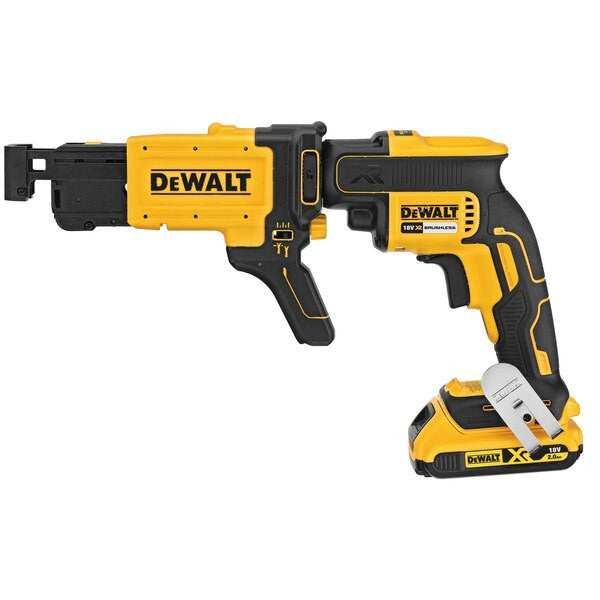 Dewalt 18v plasterboard screwdriver with 2 2.0 Ah batteries with case + DCF620D2K quick screw charger