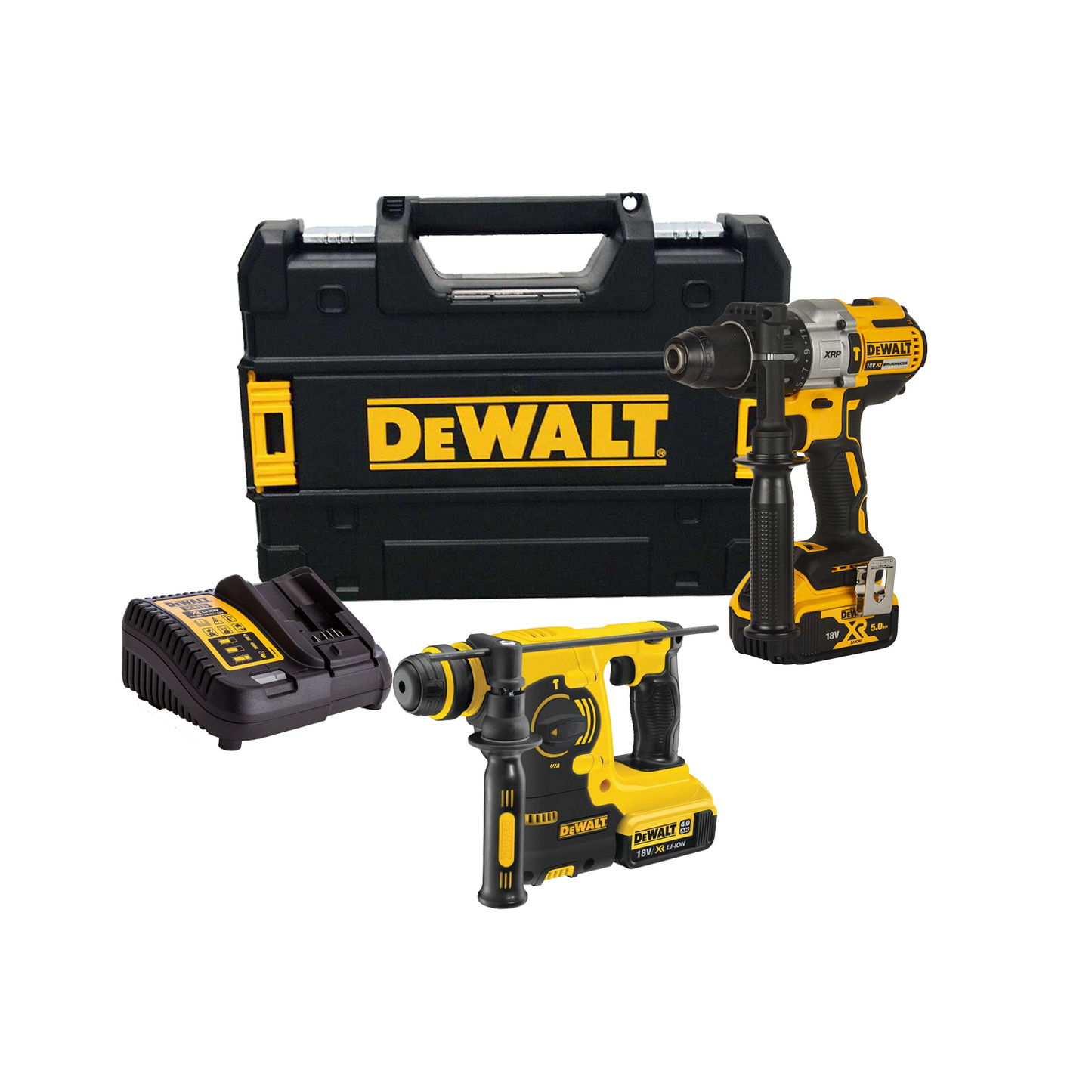 Combo Dewalt XRP 95NM Hammer Drill DCD796P2 + SDS Hammer DCH253N