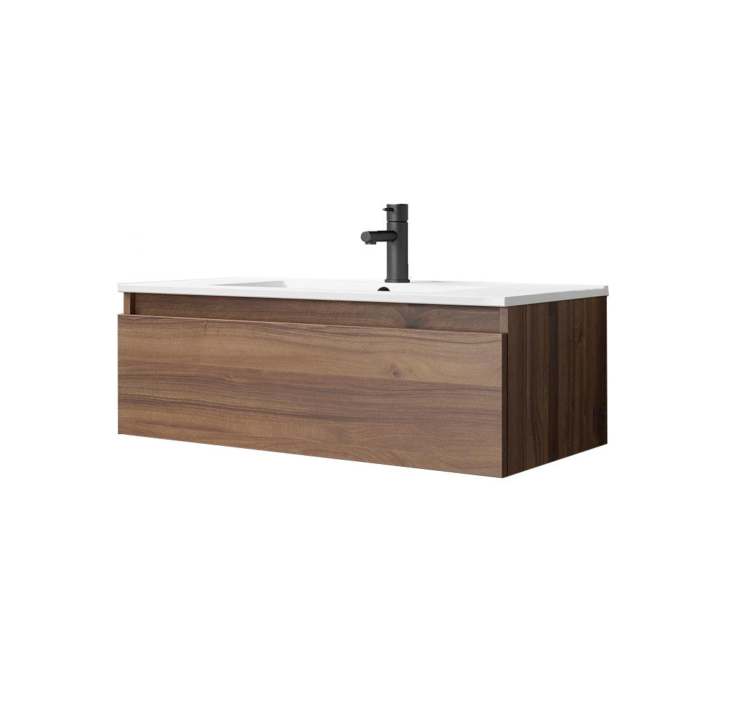 Conjunto de Baño Mueble Box Nogal Valenti + Lavabo Ada VisoBath VISOBATH - 2