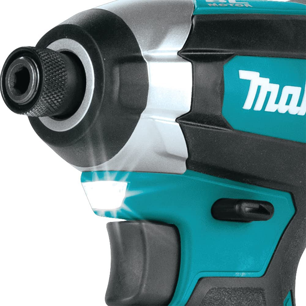 Kit Makita Taladro Percutor DHP486 + Atornillador de impacto DTD152Z + 2bat 5Ah + cargador + bolsa LXT600 DLX2488BL2