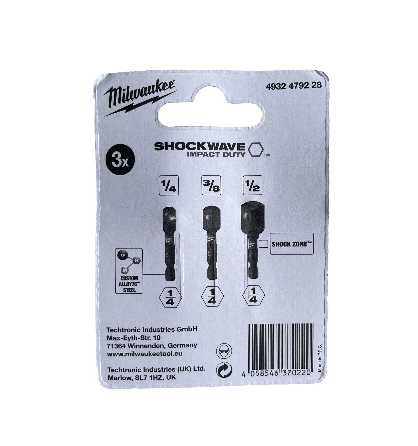 Conjunto de 3 adaptadores SHOCKWAVE IMPACT DRILL Milwaukee MILWAUKEE - 2