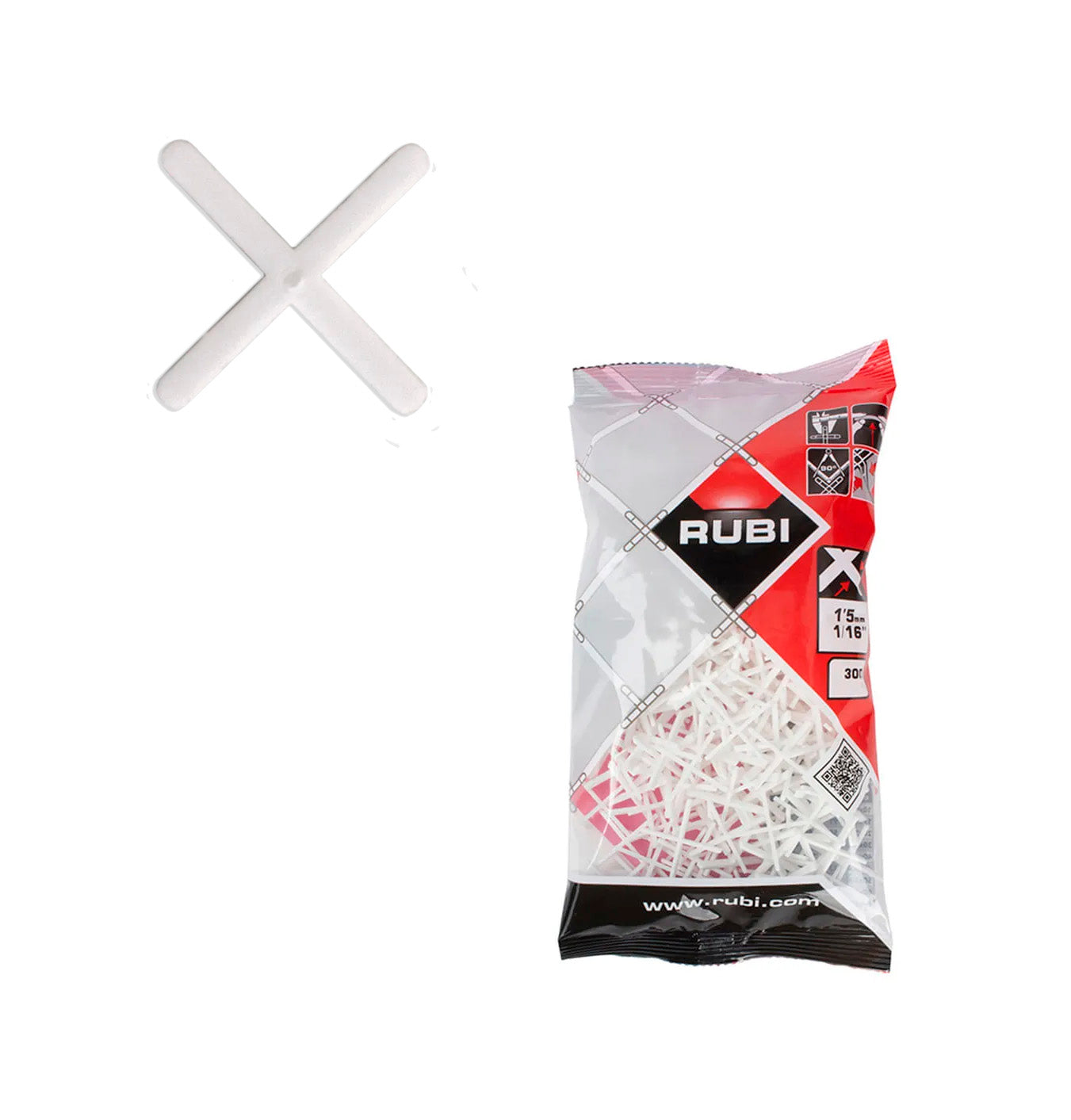 Rubi 02912 1.5mm joint spacers, 300 units