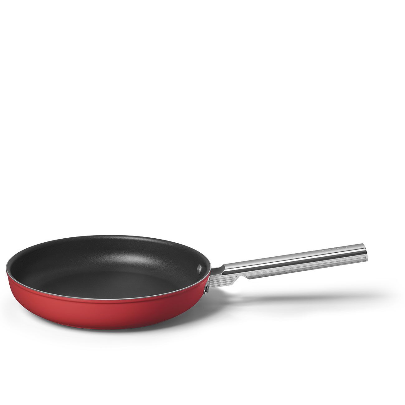 Set of 4 Smeg Matte Red Non-Stick Frying Pans