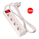 4-outlet power strip, 2P+E, with illuminated switch, 16A 250 V~, 1.5 m H05VV-F 3G cable, EDM