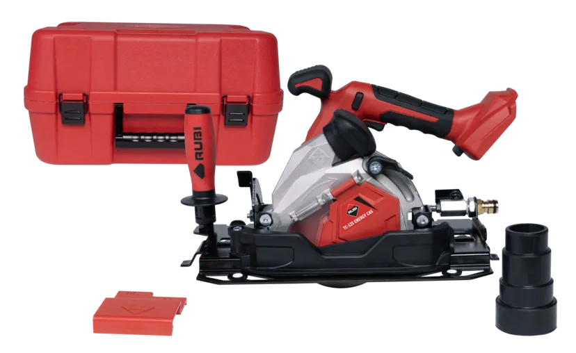 TC-125 G2 Energy Cas Rubi cordless circular cutter for large-format ceramic tiles