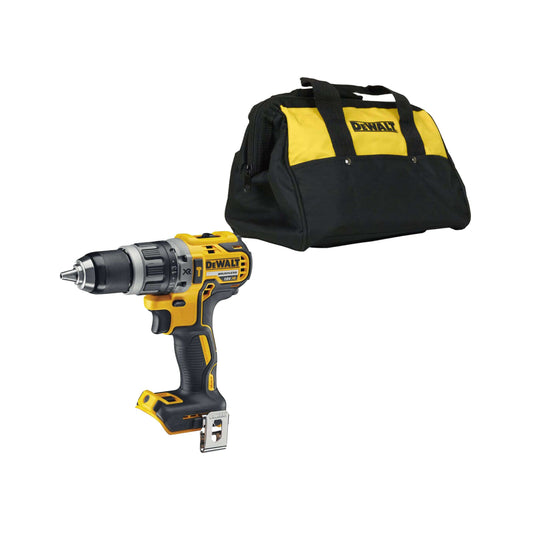 Taladro Percutor Sin Escobillas XR 18V DEWALT DCD796Z con bolsa