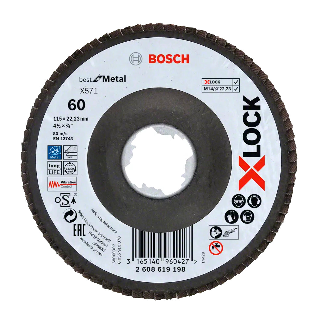 Disco de láminas X571 Best for Metal X-LOCK 115mm Bosch