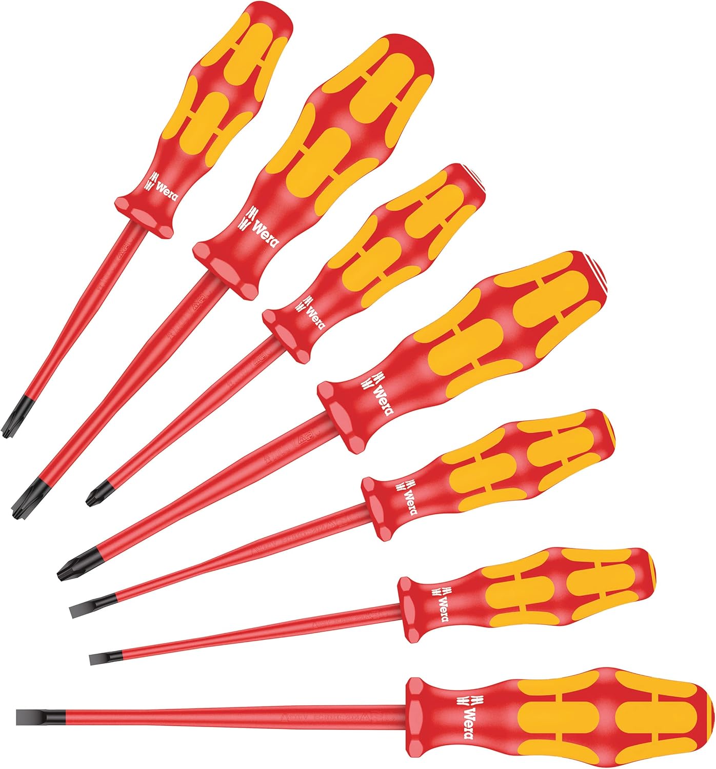Kraftform Plus Series 100 160 iSS/7 Screwdriver Set, 7-Piece, Wera 135961