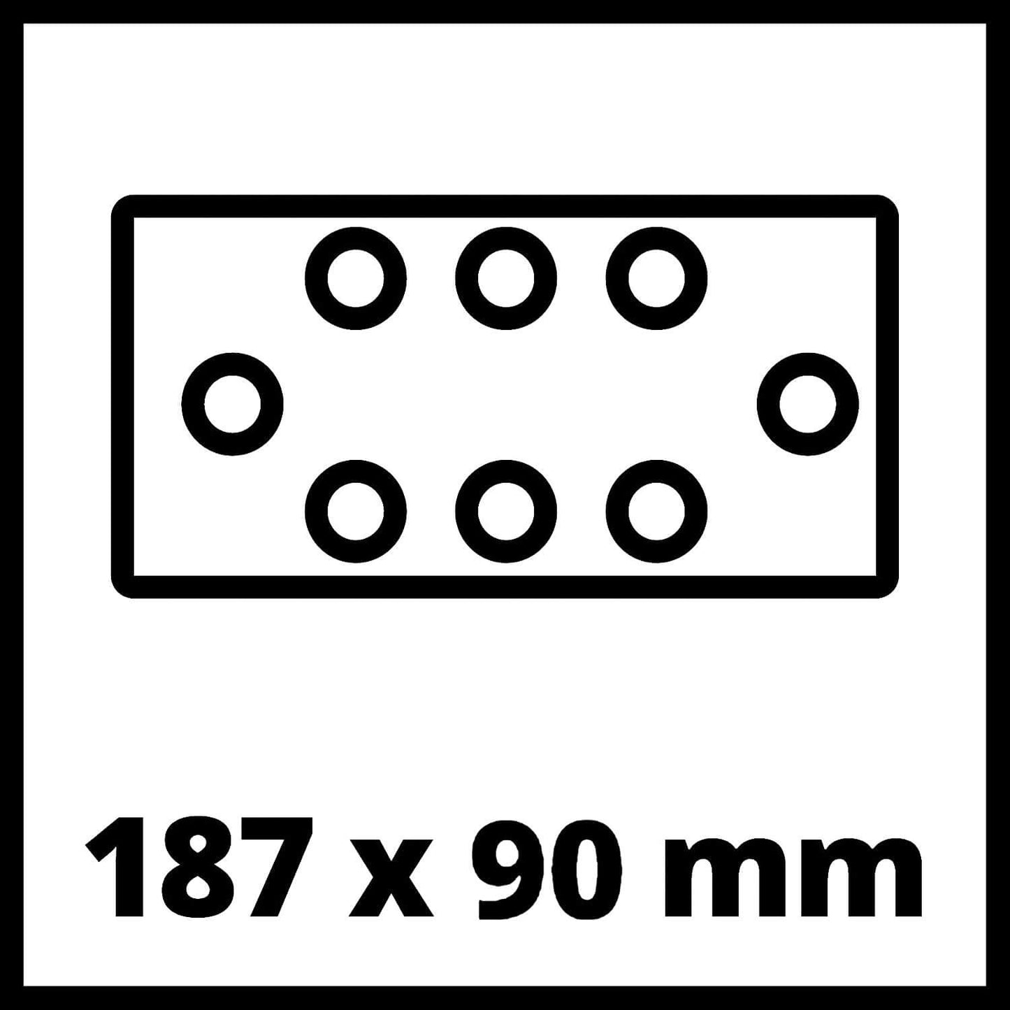 Lijadora Orbital a batería 18V 187x90mm Einhell TC-OS 18/187 Li