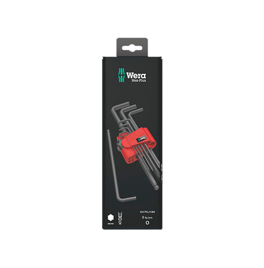 Set of 9 BlackLaser Wera 073596 allen keys 