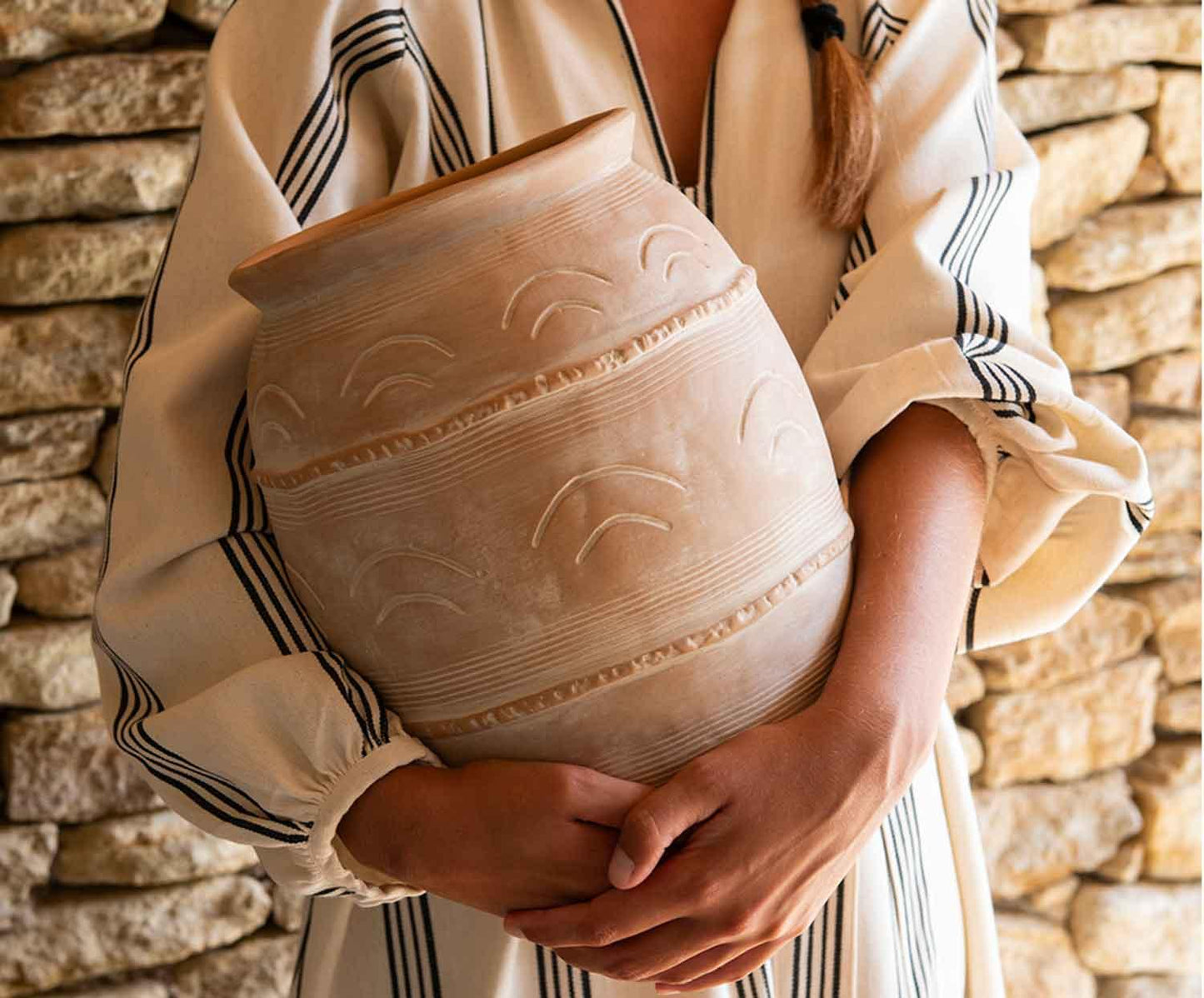 Jarrón de Cerámica Alayor Ø24x34cm Andrea House