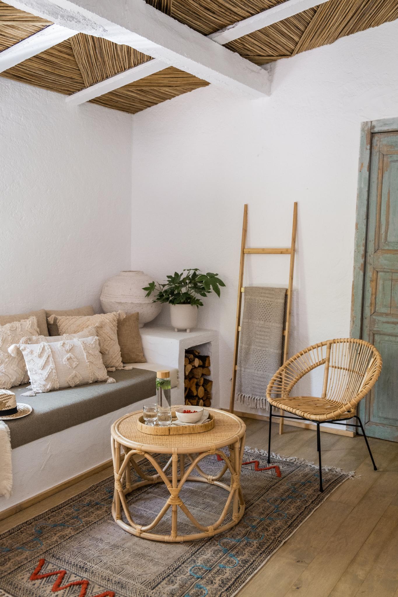 Decorative bamboo ladder 43×4×170cm Andrea House