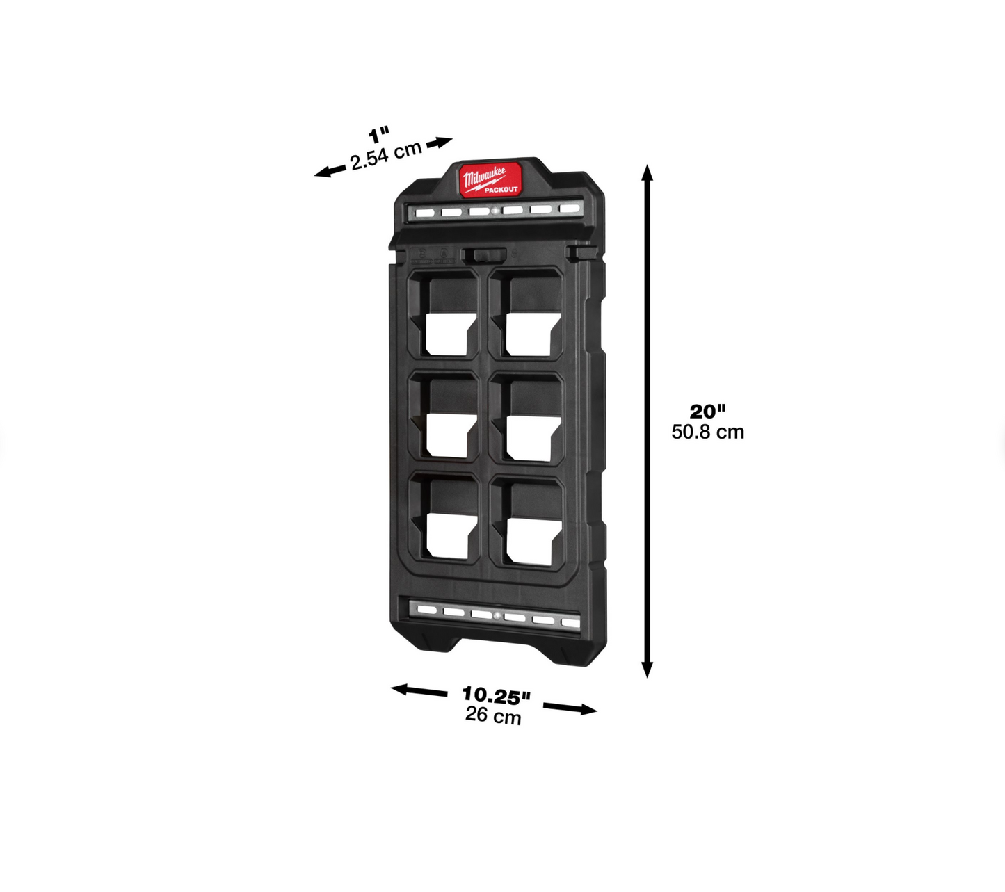 PACKOUT Compact mounting plate 25x50cm Milwaukee