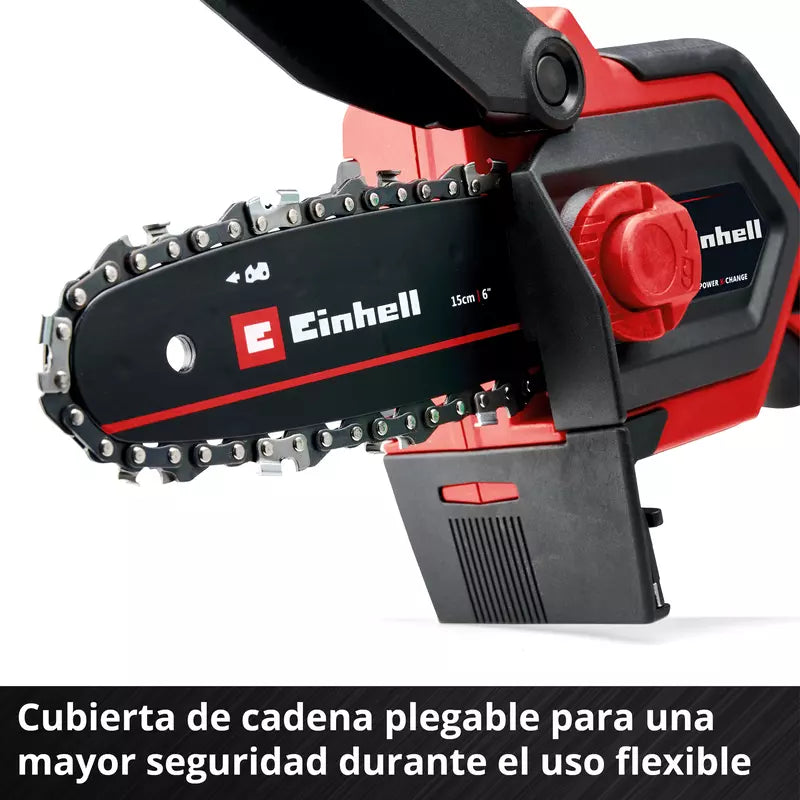 Motosierra de poda a bateria GE-PS 18/15 Li BL-Solo con batería y cargador Einhell