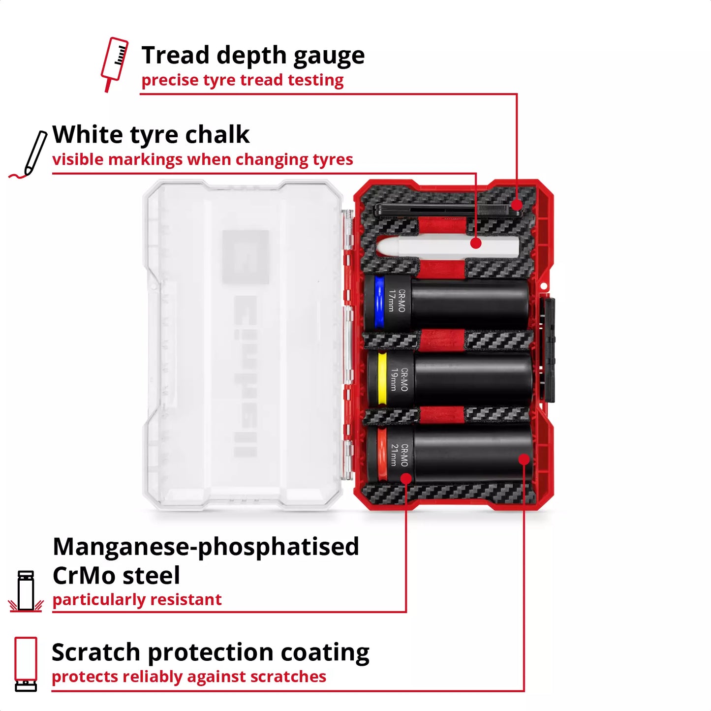 Einhell impact socket set 5pcs 49109273