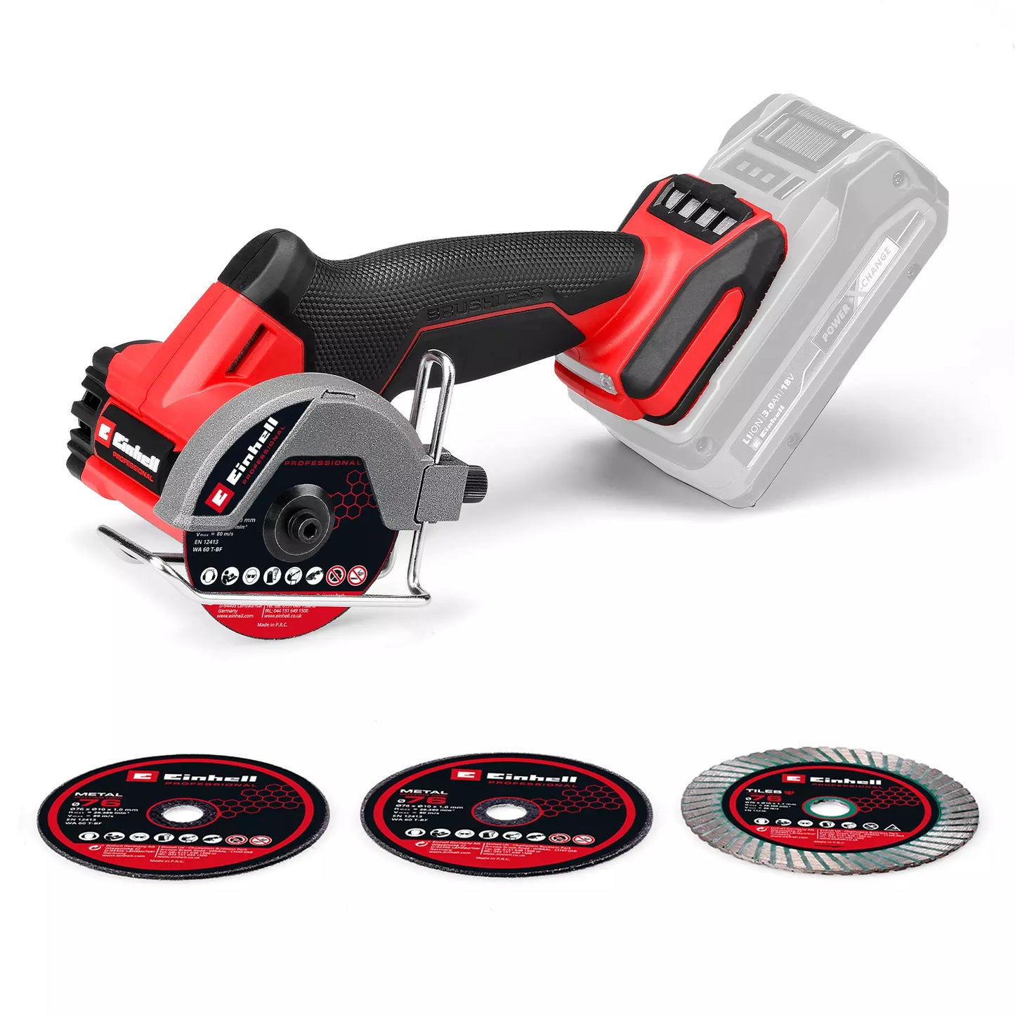 Amoladora 18V 76cm Einhell TP-CO 18/76-C Li BL - Solo