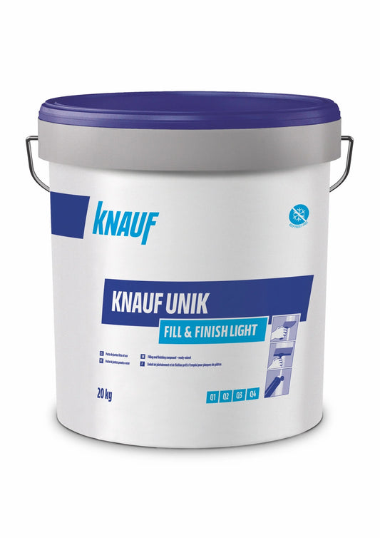 Ready-to-use lightweight joint and finishing compound 20kg Knauf Unik Fill & Finish Light