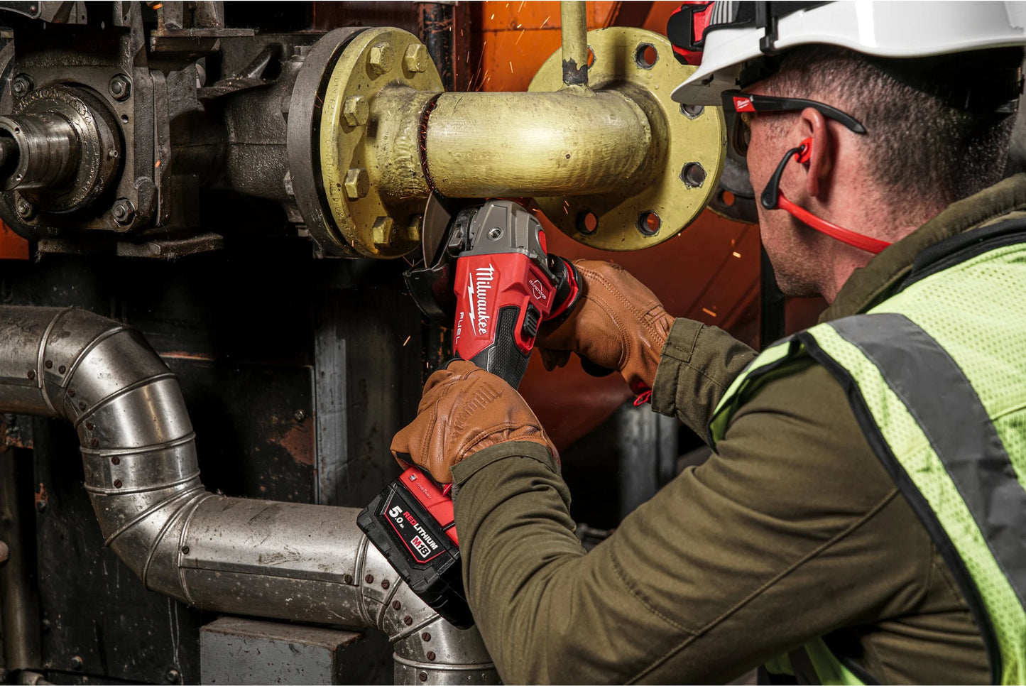 M18 125mm Fuel ONE-KEY Angle Grinder with Case Milwaukee M18 ONEFSAG125XB-0X