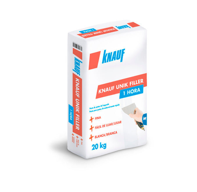 20kg bag of Knauf Unik Filler 1h fast setting joint compound