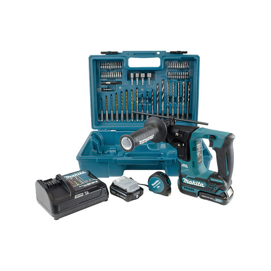 10.8V Rotary Hammer with Accessories 2 Batteries 2.0Ah + Charger + Case Makita HR140DSAE1