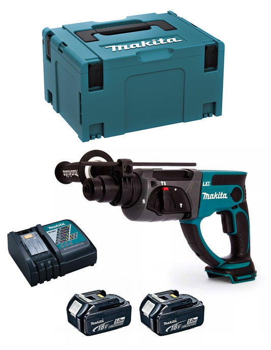 Makita DHR202RTJ 18V 2J Hammer Drill with 2 Batteries + Charger + Case