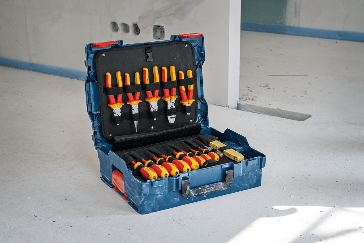 Set electricista de 37pcs VDE en maletin L-BOXX Bosch