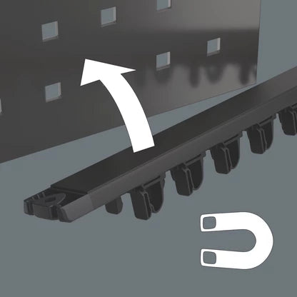 Magnetic strip for up to 11 screwdrivers Kraftform Wera 9611