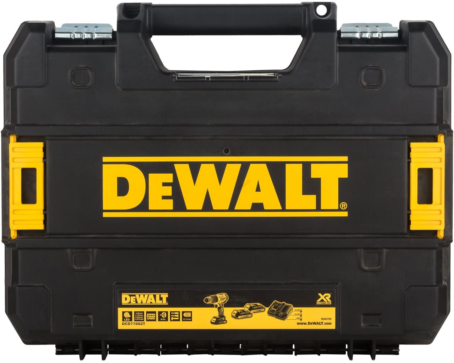 Taladro percutor Dewalt DCD778S2T – 18V 2 bat. 1,5Ah con maletín